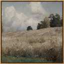 InSimSea Square Framed Canvas Wall Art, Large Decor Corn Field Countryside Paintings, Country Scenery Wall Pictures for Bedroom Bathroom, Canvas Prints Artwork, Vintage Farmhouse Decor 24"x24"