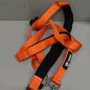 TSPRO Tactical Hands Free Dog Leash, Heavy Duty Adjustable with Padded Handle & Metal Safety Clasp for Walking Running Hiking Training, Medium & Large Dogs (Orange 25)