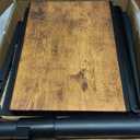 360 Swivel Nightstand with Height Adjustable, Lift Top Bedside Table with Charging Station, Rolling Night Stand with Fabric Drawer, End Table with Wheels, for Bedroom, Living Room, Rustic Brown (1 Drawer + 1 Pack)