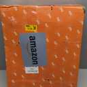 Patio Side Table, Small Round End Table, Metal Side Table Outdoor, Small Porch Table for Indoor Balcony Furniture Decor (Blue Glass 12inch)