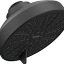 Moen Matte Black Six-Function 4-1/2" Diameter Spray Head Eco-Performance Showerhead, 6512EP15BL