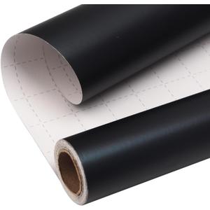 Ribbli Black Metallic Wrapping Paper Matte Black Solid Color Paper Perfect for Birthday Christmas Baby Shower Wedding Valentine's Day- 17Inch x 394Inch(33Feet)