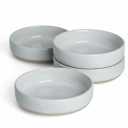 famiware Milkyway Ceramic Soy Sauce Dish, Dipping Bowls Set of 4, Dipping Sauce Bowls/Dishes, 4oz Small Serving Bowls for Side Dishes, Condiment, Sushi, Appetizer, Dessert, White