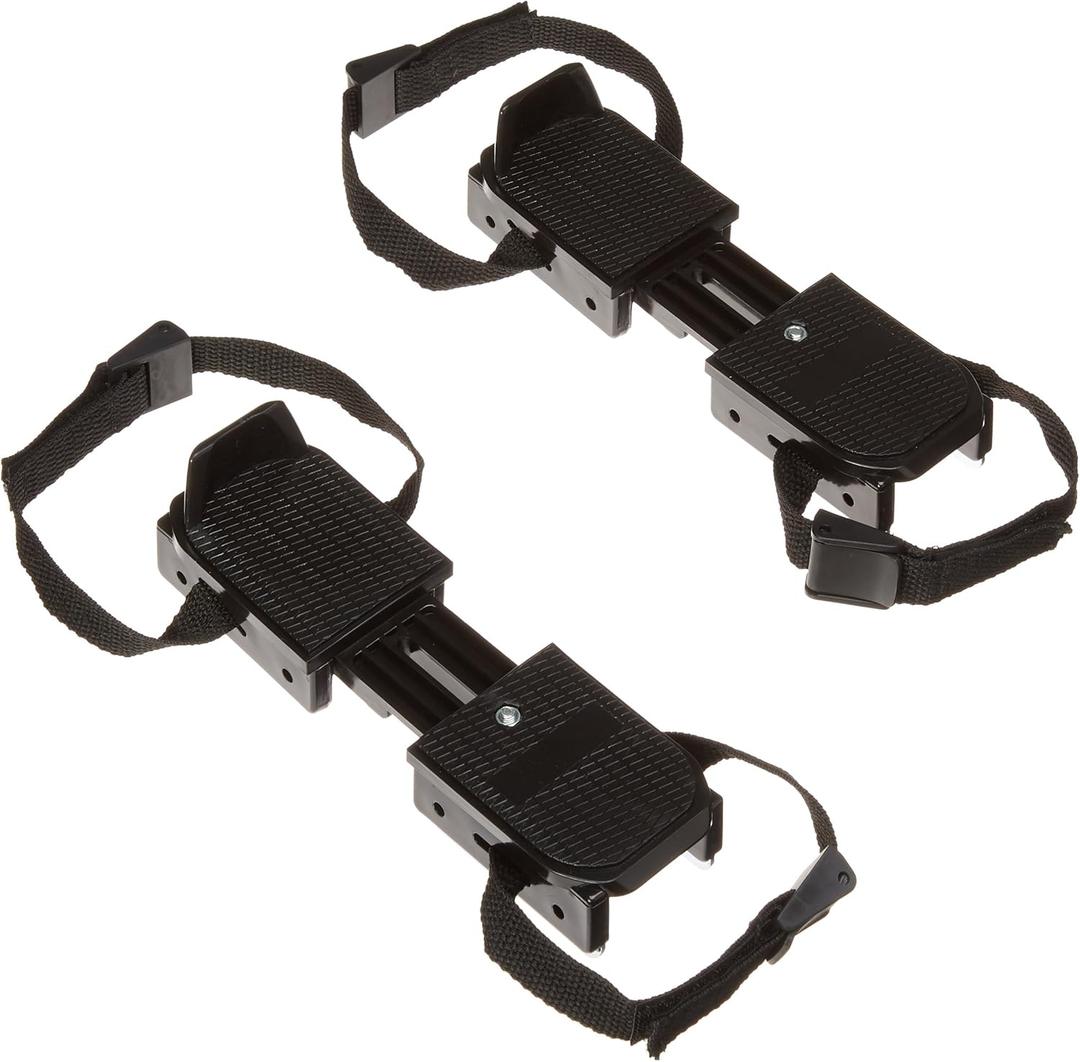 American Athletic Shoe Adjustable Double Runner Ice Skates (6-13 Youth, Black)