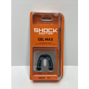Read Shock Doctor Gel Max Mouthguard Convertible/ Strapless Blue/Blk - Adult 11+