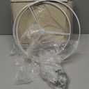 Drum Lampshades Set of 2, Medium Fabric Lamp shades for Table Lamps, Floor Lamps, Beige Linen Lamp shades 11.6" Top x 12.6" Bottom x 9.8" High Spider Fitter, Replacement Lampshades, Assembly Required