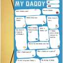 UUEFKTN Cute Daddy Birthday Card Gift from Son Daughter Kids Toddler Wife,Fathers Day Card Gifts,Funny Diy Daddy Fathers Day Cards Gift,Best Daddy Toddler Children DIY Cards