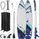 Amazon Basics Stand Up Paddleboard with Complete Accessory Kit, Lightweight, 132 inches x 33 inches, Blue