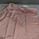 Women's Silk Satin Top Pink Small