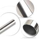 2.5 Inch Straight DIY Custom Mandrel Exhaust Pipe Tube Pipe, T304 Stainless Steel, Universal Fit, 48 Inch/4FT Length, 2.5'' OD Mandrel Straight Pipe - 1PC