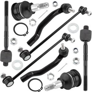 MYSMOT K90349 ES3717 ES3716 EV471 K80281 Front Stabilizer Sway Bar Links Inner & Outer Tie Rod Ends Lower Ball Joints for Acura MDX 2001-2006 Honda Pilot 2003-2008, Pack of 8
