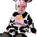 Spooktacular Creations Halloween Baby Cow Costume Costume Toddler, cow costume kids for Infant Halloween Farm Dress Up Party (18-24 months)