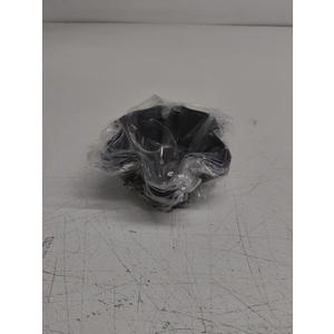 Khaby Lame Tortilla Bowl Pan Set, Easy to Use, Dishwasher Safe Plastic, Black, 4-Pack