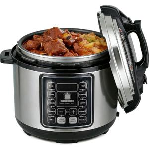 10 in 1 Electric Pressure Cooker with 24-Hour Reservation Function, 6L, Slow Cooker, Rice Cooker, Wok, Cake, Yogurt, Make Cooking Easier (Black)