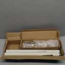 Antique White Curtain Rods for windows 48 to 84 Inch, 1 Inch Diameter Heavy Duty Adjustable Curtain Rods, 84Inch Maximum Length with Decorative Cogged Finials (36-88")