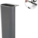 Ciieeo Creative Diy Screen Pen Holder Set with Strong Adhesive for Computer Monitor and Desk Space-Saving Desktop Organizers for Office Supplies Easy to Remove without Surface Damage 3 Pieces Gray