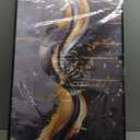 Gold Canvas Wall Art Black Artwork Large Abstract Wall Decorations Modern Pictures for Bedroom Living Room 24"x 48"