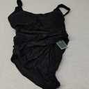 Eomenie Women's One Piece Swimsuit Tummy Control Slimming Bathing Suit Cutout Tie Knot Swimwear (Medium, Black)