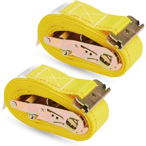 2 Pack E-Track Ratchet Straps 2" x 12' x 4,400 Strength for Cargo Tie Down in Enclosed Trailer & Van by KODIAK STRAPS