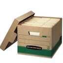 Bankers Box 12 Pack Standard Duty File Storage Boxes, Standard Assembly, Removable Lid, Letter/Legal (0071301)