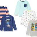 Amazon Essentials Boys and Toddlers' Long-Sleeve Cotton T-Shirts (X-Large)