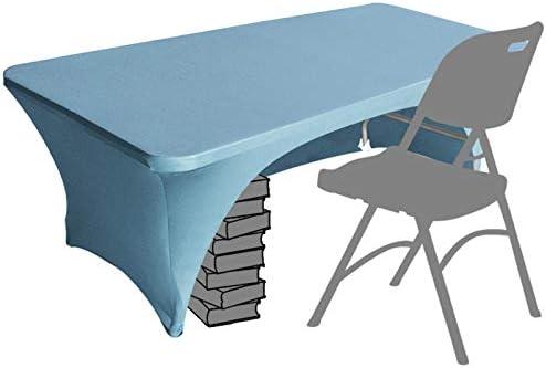 Eurmax Spandex Table Cover 4 ft. Fitted 30+ Colors Polyester Tablecloth Stretch Spandex Table Cover-Table Toppers, 4 FT Table Cover Open Back (4Ft, Sky Blue) Eurmax Spandex Table Cover 4 ft. Fitted 30+ Colors Polyester Tablecloth Stretch Spandex Table Cover-Table Toppers, 4 FT Table Cover Open Back (4Ft, Sky Blue)