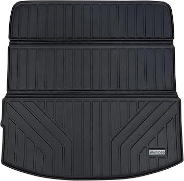 Cargo Liner Custom Fit for 2024 2025 Mazda CX-90 (Big Trunk Mat（3rd Row Recline）,TPE All Weather Trunk Mat Accessories, Waterproof Rear Cargo Mat Easy to Clean for 2024 2025 Mazda CX90