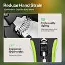 VIVOSUN Gardening Hand Pruner Pruning Shear with Straight Stailess Steel Blades (Black, Straight Blade, 3 Pack)