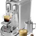 Nespresso Original Creatista Plus Espresso Machine by Breville Brushed stainless steel machine with automatic steam wand and 8 barista style coffee and milk recipes 3 second heat-up