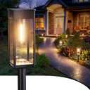 ALFIOT Solar Pathway Lights Outdoor, 7 Pack Bright Solar Lights Outdoor, Auto On/Off, IP65 Waterproof Solar Garden Lights Solar Powered Landscape Lighting for Yard Patio Walkway Driveway Pathway