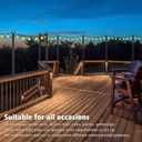 Beizelte 2 Pack 5Ft String Light Poles,Outside String Lights,Outdoor Light Poles,Metal Poles Stand for Patio,Backyard,Deck