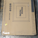 24x36 Picture Frame Set of 5, Black Poster Frame, Display Pictures 20 x 30 with Mat or 24 x 36 Without Mat for Horizontal or Vertical Wall Mounting, Wall Gallery Frame for Artwork