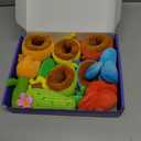 hahaland Montessori Toys for 1 Year Old, Plush Flower Garden Stacking & Sorting Toy for Toddlers 1-3, Color Matching Sensory Toy for Fine Motor Skills, Easter Basket Stuffers for Baby Boys Girls