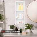 12 x 30 Shower Niche,White Stainless Steel Recessed Shelf Brushed