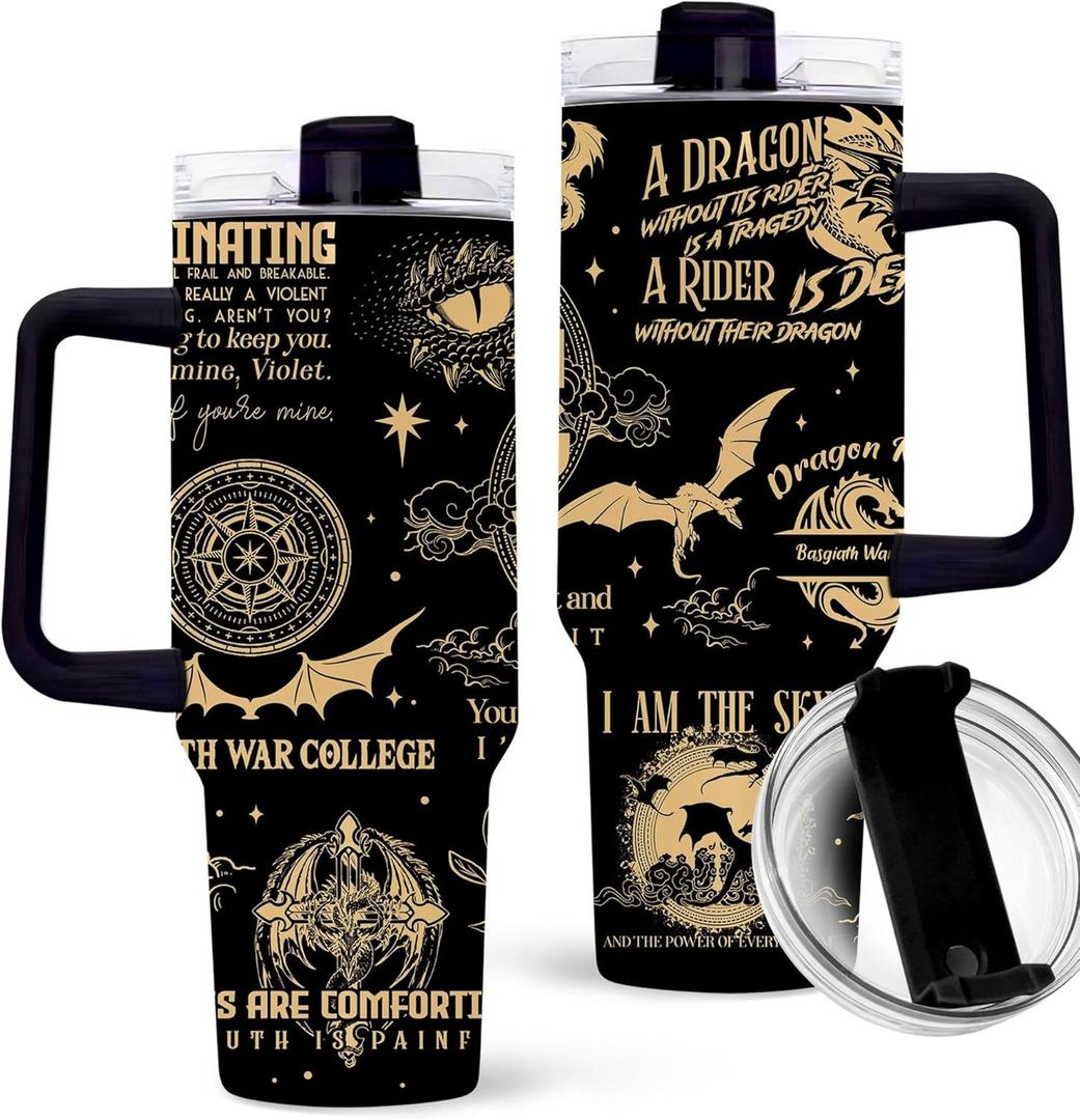 Bookish Gifts - Book Lovers Mugs - Book Themed Gifts for Friends & Besties - 40 oz Tumbler for Christmas