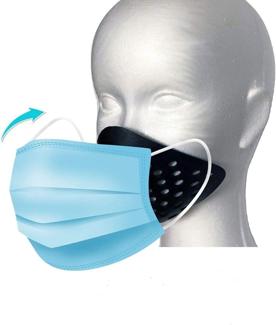 3D Mask Inner Bracket for Comfortable Mask Wearing-Internal Support Holder Frame for Balaclavas-Reusable Silicone Face Shell For Cosplay -Lower Half Face Protective Mask for Airsoft/ Paintball/ BB Gun