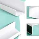 2pcs Magnetic Book Shelf, Whiteboard Magnetic Bookshelf Magnetic Floating Book Stand Magnetic Book Display Holder Magnetic Rack for Whiteboard Classroom Home (White)