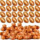 Civaner 100 Packs Mini Football Sports Stress Balls Foam Small Football Mini Sports rugbys Small Foam Relief Balls Party Favors for Carnival Reward(Brown) (1.18 Inch)