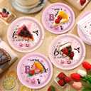 CC HOME Halloween Birthday Paper Plates Napkins Pink Pumpkin Ghost Disposable Tableware Set Party Supplies A Little Boo Theme Dinnerware Sets Serves 24 Guests for Party Plates Napkins 88PCS