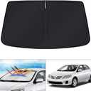 KUST Windshield Sun Shade Custom Fit for Toyota Corolla 2009 2010 2011 2012 2013 Accessories Sunshade Foldable Sun Protector Block UV Rays Keep Car Cooler