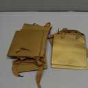 Gold Paper Gift Bag Small Square Bottom Paper Bags with Handles(Gold, 6 x 6 x 6 in, 10 CT)