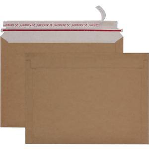 Xxcxpark 25 Pack Brown Kraft Rigid Mailers, 9.5x12.5 inches Self Seal Photo Document Mailers Premium Cardboard Keep Flat Envelopes for Photos, Pictures, Papers, Files, CD