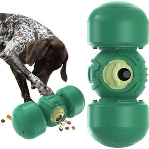 KADTC Extra-Large Size,Durable Rolling Giggle Dog Treat Dispenser Toy,U.S. Brand,Design,Indestructible Giggling Bone Slow Puzzle Feeder Food Dispensing Toys for Large Aggressive Chewers Breeds Dogs