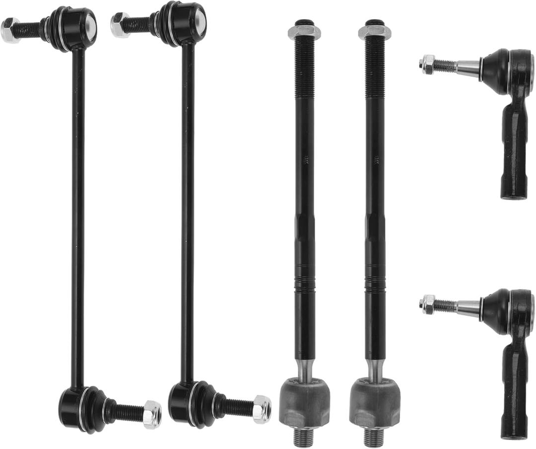 X AUTOHAUX 6 Pcs Front Suspension Kit Inner Outer Tie Rod Ends Sway Bar Link for Buick Regal 2012 for Buick Regal 2014-2017 No.K750660/EV800962/ES800949