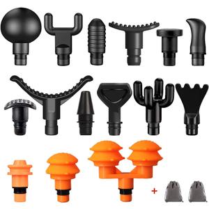 AiRelax Massage Gun Attachments for Hypervolt Go, Upgraded 15 PCS Massager Heads to Meet Different Needs for Deep Tissue Muscle Massage Gun, Plug-n-Play MassageGun Accessories Easy to Use.