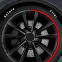 Automotive Alloy Wheel Rim Protector - Covering The Entire Rim of The Wheel hub - Strips for Curb Rash Prevention - Set of 4 Rim Protector Easy to Install(19'',Black)