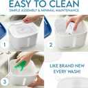 Veken Innovation Award Winner 95oz/2.8L Pet Fountain, Automatic Cat Water Fountain Dog Water Dispenser with Replacement Filters, Gifts for Christmas, Cats, Dogs, Multiple Pets (Grey, Plastic)