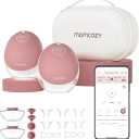 Momcozy Breast Pump Bag for Hands-Free Wearable Breast Pumps, Hard Shell Case with Removable Tray, Watertight Breast Pump Storage Bag for Pumping Bag, Diaper Bag, or Handbag（Holds 2 Pumps）