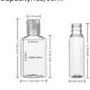 100 Pcs 1 oz Small Travel Bottles for Toiletries,Liquid,Shampoo,Lotion,Cream - Empty Hand Sanitizer Bottles with Flip Caps,Clear Plastic Travel Size Containers Leak Proof Refillable