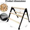 XCL Chicken Perch for Baby Chicks, Chicken Roosting Bars, Chicken Perch for Coop, Suitable for Backyard Poultry, Easy to Install Farm Chickens Roost Toys, A-Shaped Chicken Perch (S)